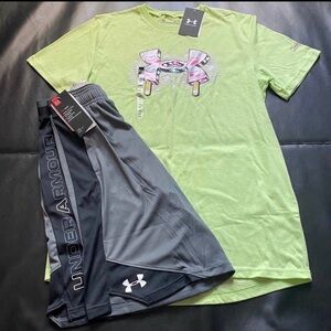 NWT Under Armour Athletic Set Boys Youth Size XL